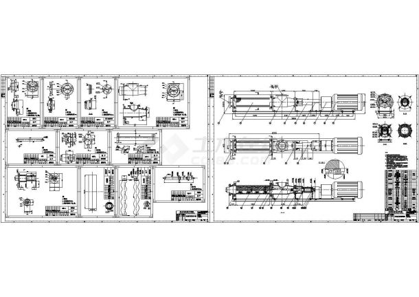 典型污泥螺杆泵零件图、详细结构cad装配图（甲级院设计）-图二