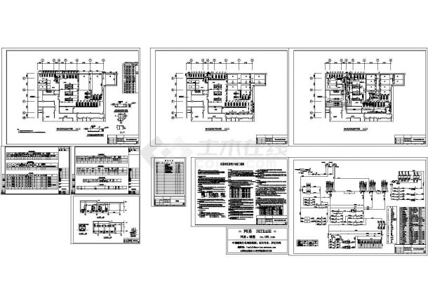 武汉亭台艺术中心制冷机房设计cad全套施工详图（含设计与施工说明）-图一