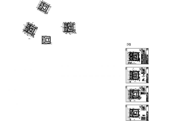 四川省成都市某小区规划设计cad施工总平面图（含设计说明）_图1