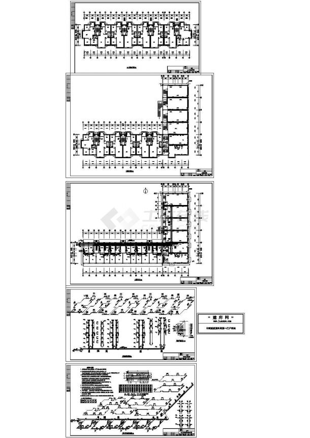 某多层住宅楼采暖系统设计cad全套施工图（含设计说明）-图一