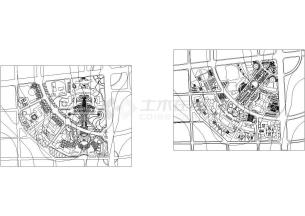 某地行政中心建筑规划参考图-图一