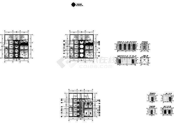 五星级酒店二层餐厅施工图（含效果图）-图一