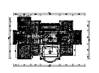 海域香廷別墅二层原始平面图-图二