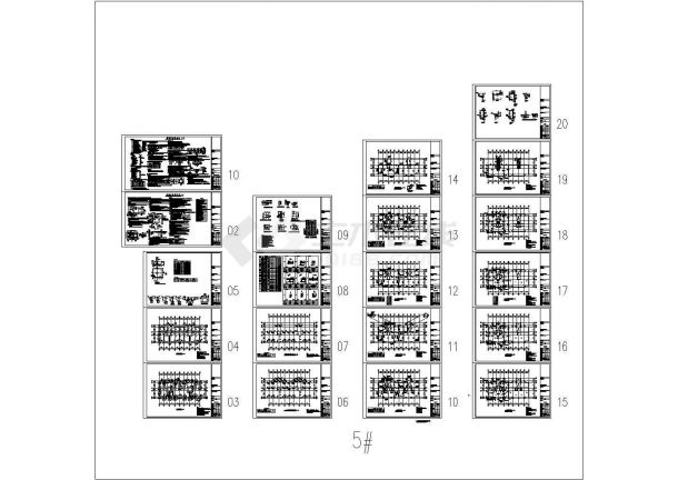 4000平方九层框架剪力墙结构住宅建筑结构全套施工图（带阁楼）-图二