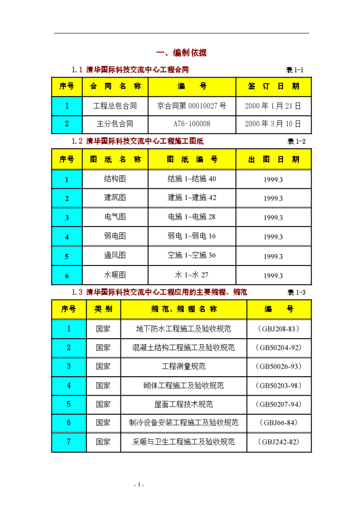 北京某国际科技交流中心工程施工组织设计方案-图一