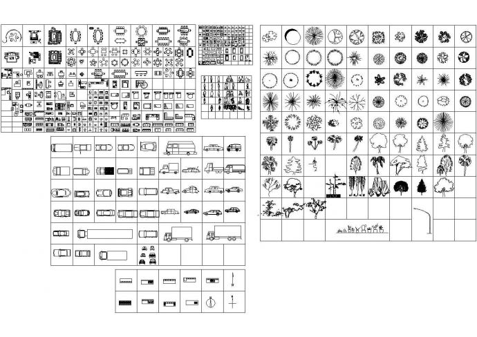 建筑装修常用家装cad平面素材图块图集（甲级院设计，种类齐全）_图1