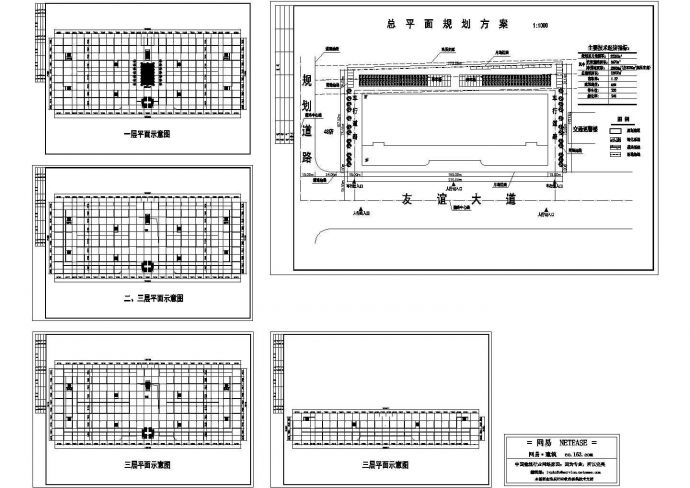 大型建材广场装修设计CAD图_图1