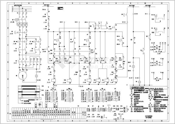 某有载调压开关电动操作机构电气原理设计CAD平面图纸-图一