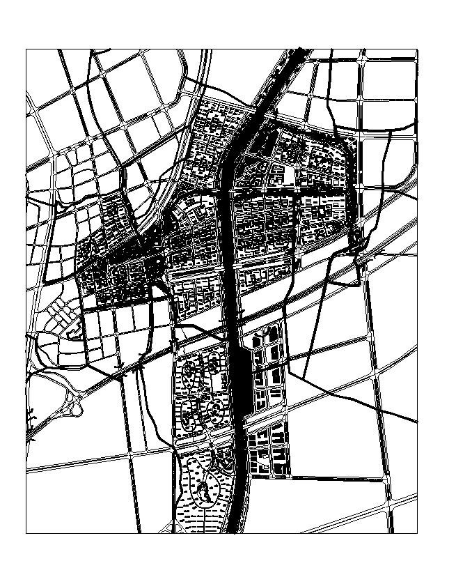 某城市CAD平面规划总图_图1