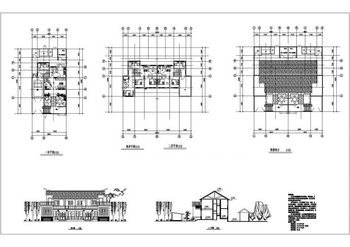 某新农村住宅装修方案设计CAD图_图1