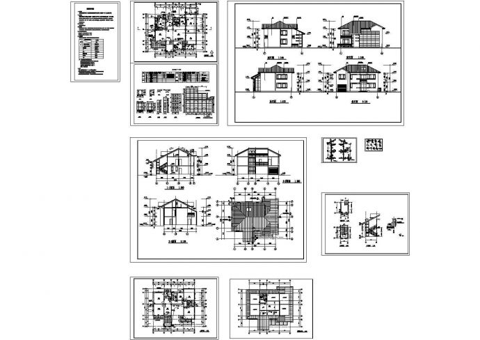 大型现代风格住宅装修设计CAD图纸_图1