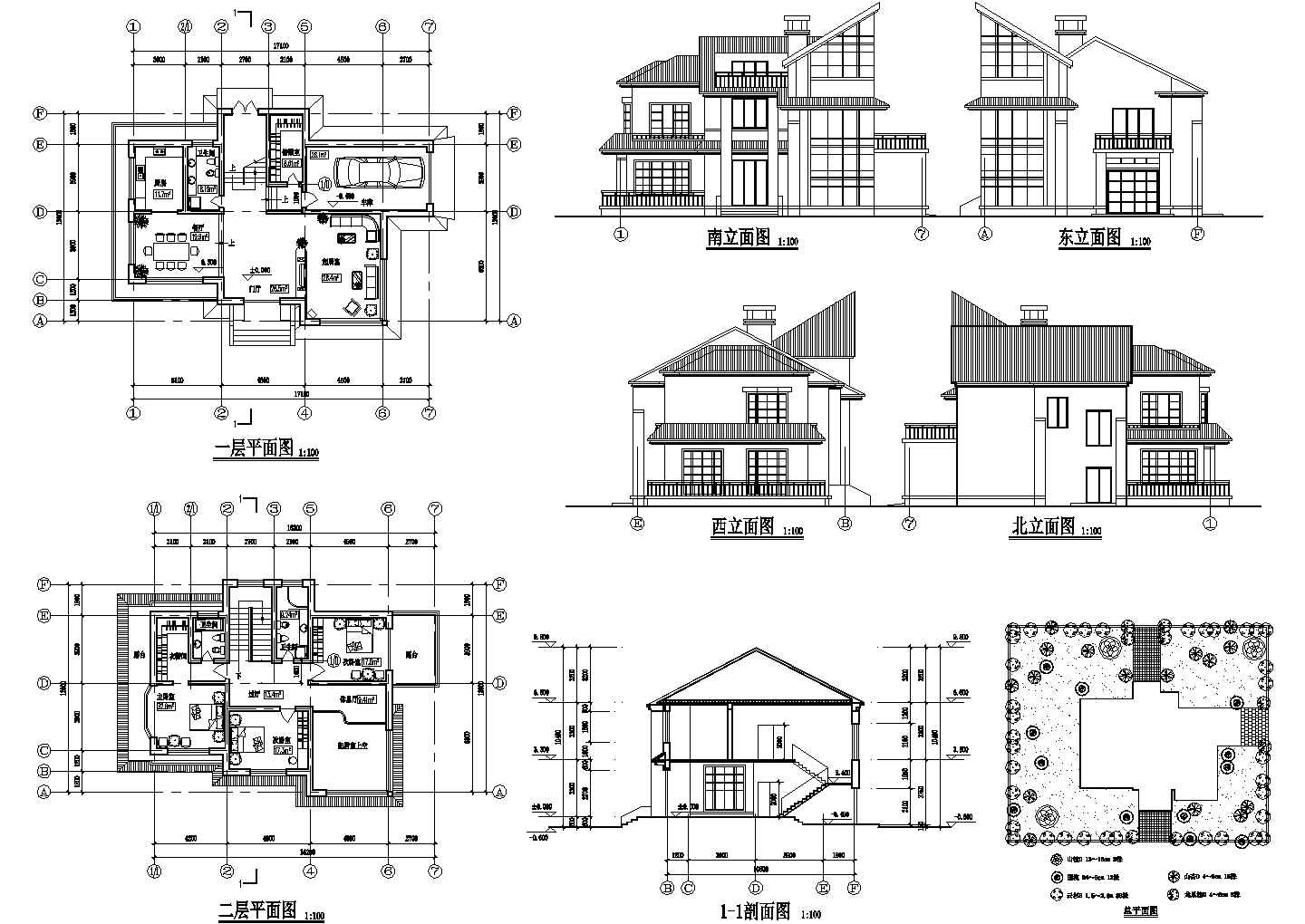 大型现代风格住宅装修CAD图