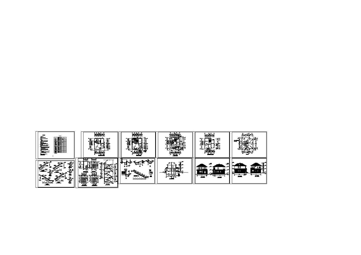 大型现代风格住宅装修设计CAD详图