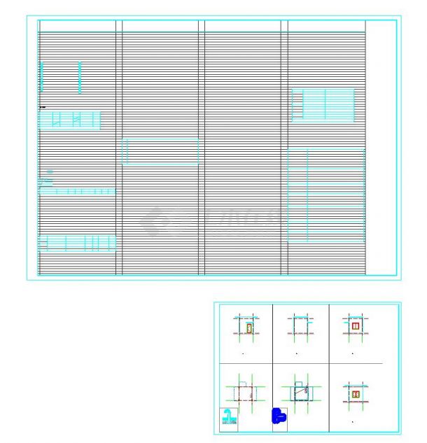 门房建筑施工图 含设计说明 材料及装修做法表-图一