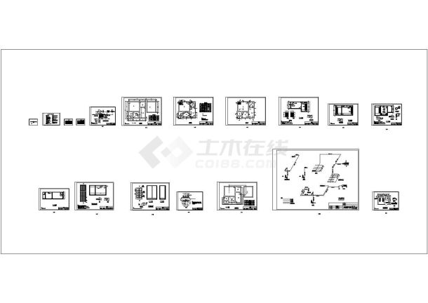 240吨每天生活污水处理工程设计图纸-图一