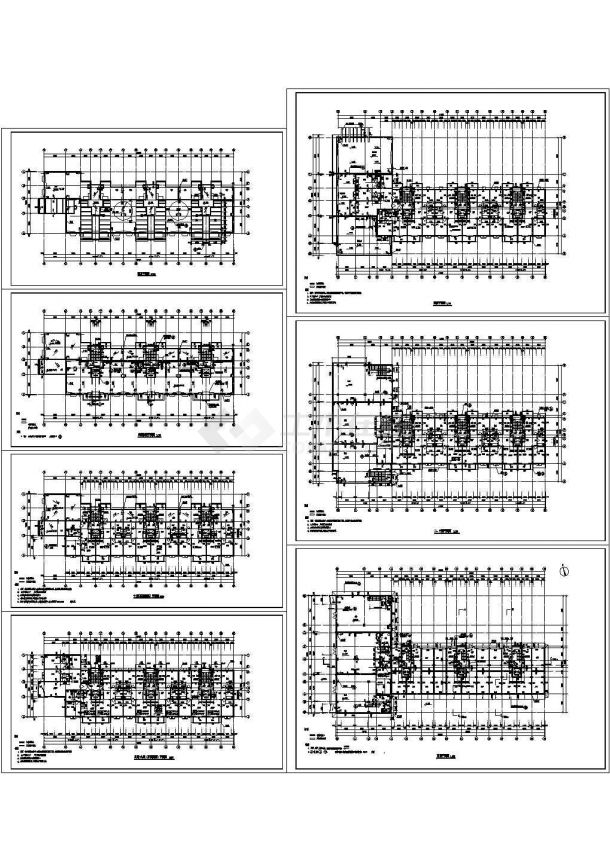 十层小区住宅楼建筑设计CAD施工图（含电梯机房平面设计）-图一