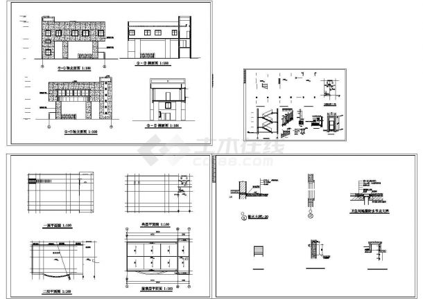 某高档建筑大门初步设计方案CAD图纸-图一