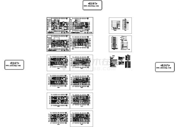 办公楼设计_大型高层办公楼全套电气施工图纸52张-图二