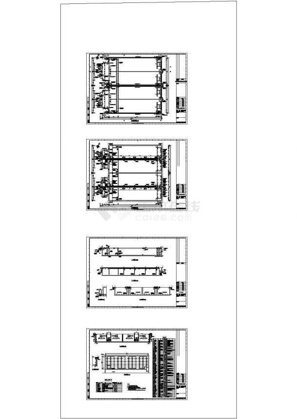 6万平污水处理厂建筑给排水及工艺设计cad图纸-图一