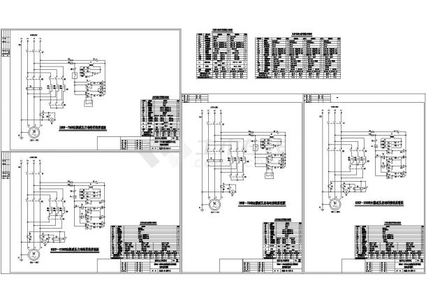 某型号自耦降压启动装置接线电气原理设计CAD平面图纸-图一