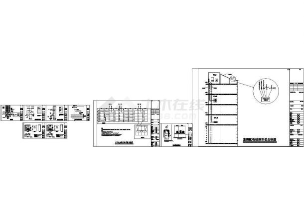 某地区酒店光伏发电设计案例cad全套施工图纸（甲级院设计）-图二
