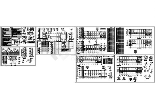 办公楼设计_社报局办公楼结构设计CAD图-图一