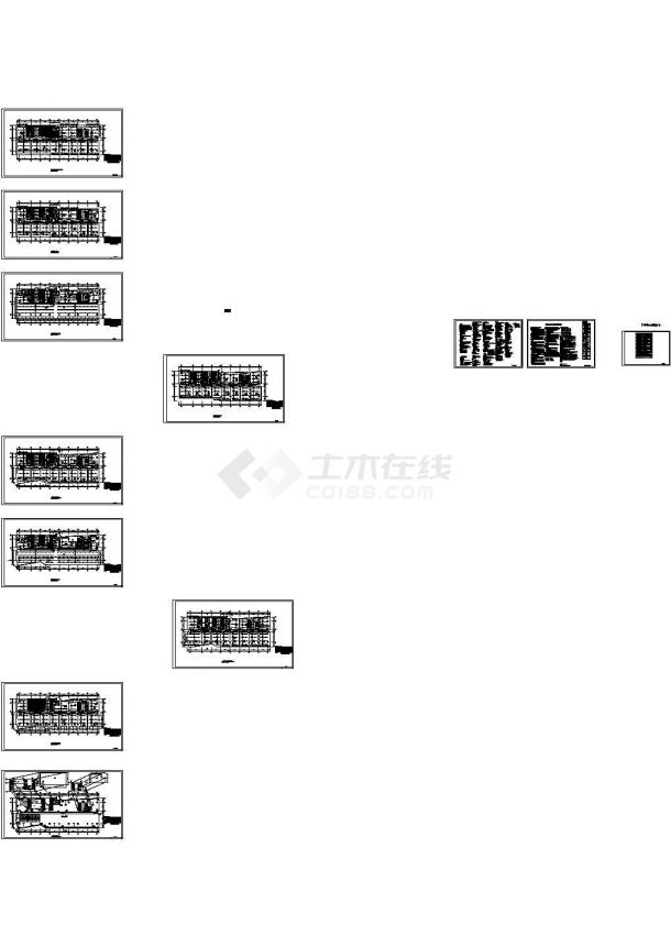 广东超高层商业大厦给排水系统设计施工cad图纸-图一