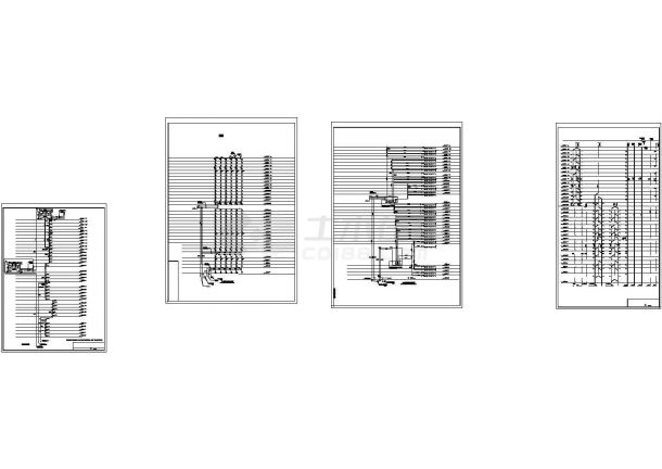 广东超高层商业大厦给排水系统设计施工cad图纸-图二