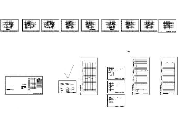 安徽超高层住宅给排水系统设计施工cad图纸，共十七张_图1