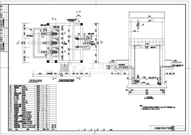 某3万吨污水处理厂设计cad图纸-图二