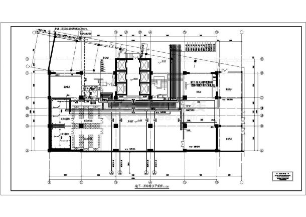 辽宁97米高层商住楼及附带建筑给排水消防系统设计施工cad图纸-图二