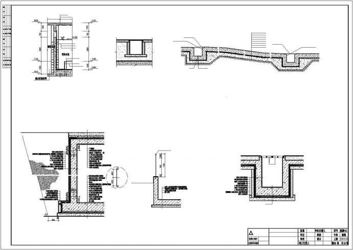 某酒店地下室防水节点CAD详图_图1