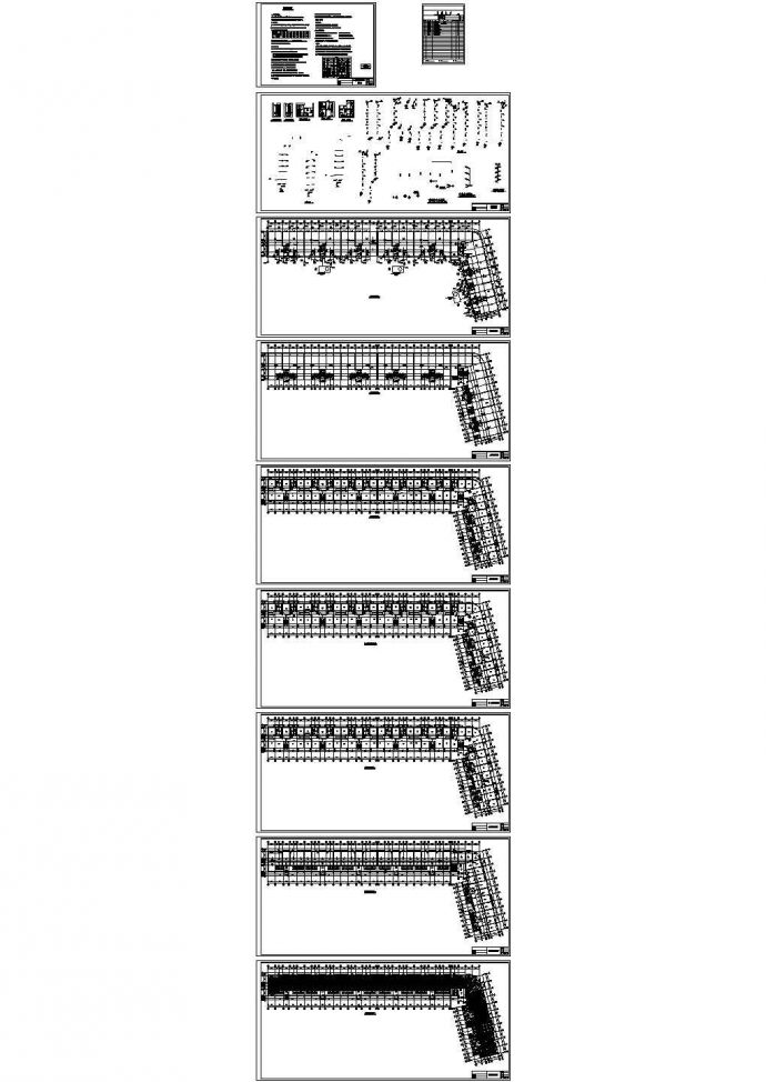 安徽某六层商住楼给排水系统设计施工cad图纸，共十张_图1