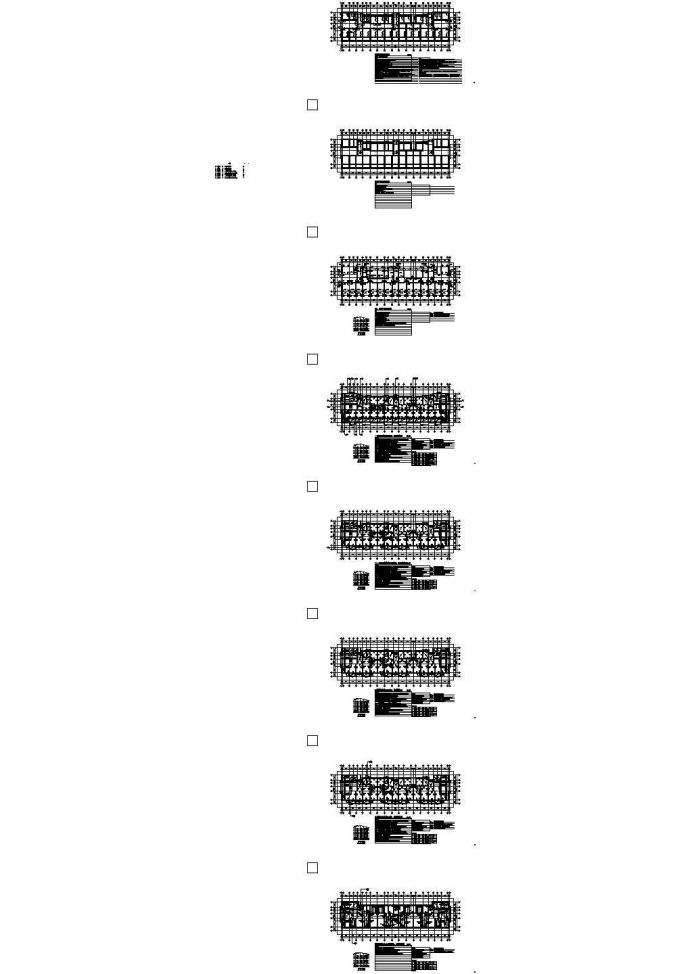 六层砖混结构住宅楼结构cad施工图_图1