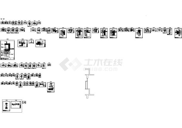 杭州某厂房门窗幕墙工程施工图纸-图二