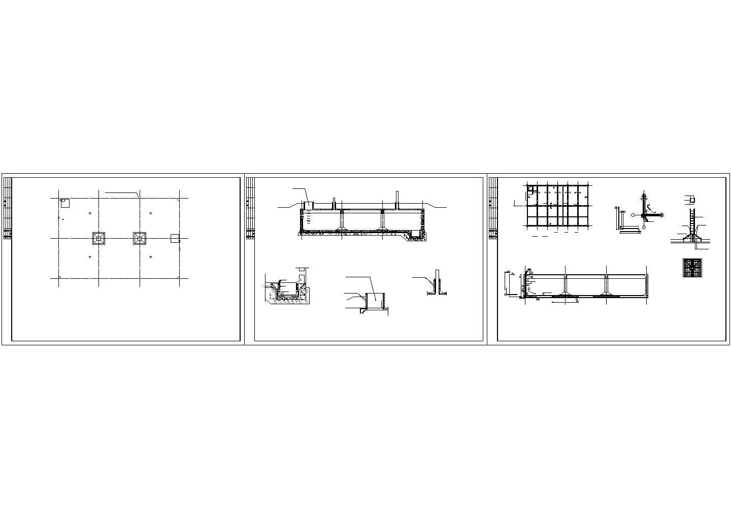 武兆卫水池结构设计cad施工图