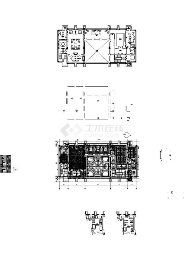 北京绿城诚园休闲会所照明装修设计cad全套施工图（含设计说明）-图一