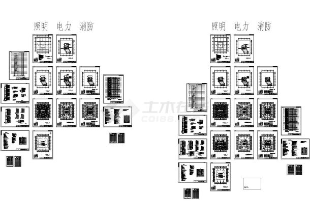 [黑龙江]某地知名广场公寓楼强弱电全套施工图纸（一类高层、甲级设计院）-图一
