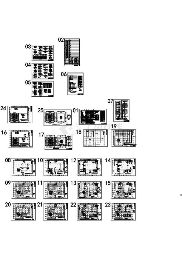 [河南]某地二十八层公寓及附属商业楼全套电气施工cad图纸-图一
