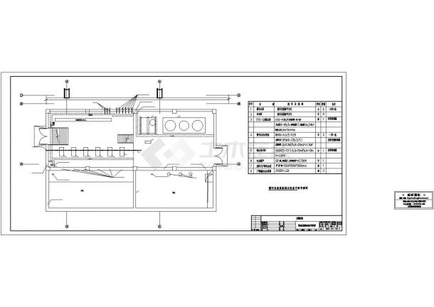 哈尔滨某炼钢厂铸造车间循环水泵房工程CAD施工图-图一