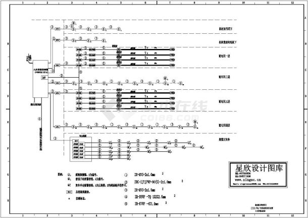 太原某炼油厂炼油装置火灾报警系统设计CAD施工图-图二