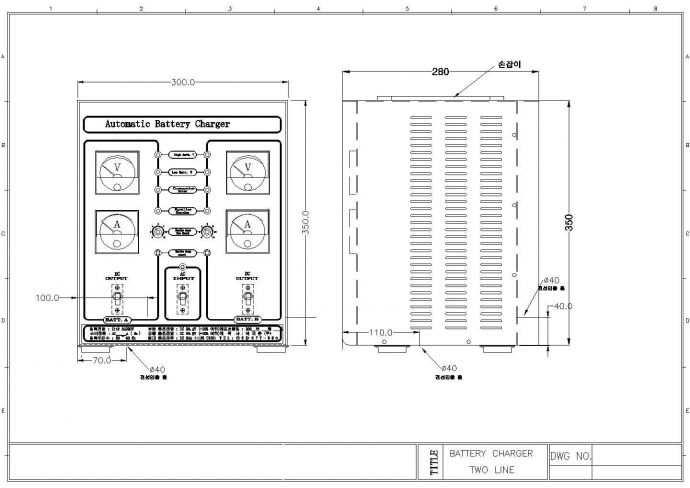 通用型号柴油发电机组控制器系统原理CAD图纸_图1