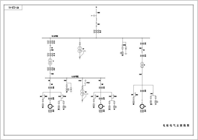 电站电气主接线全套非常实用设计cad图纸_图1