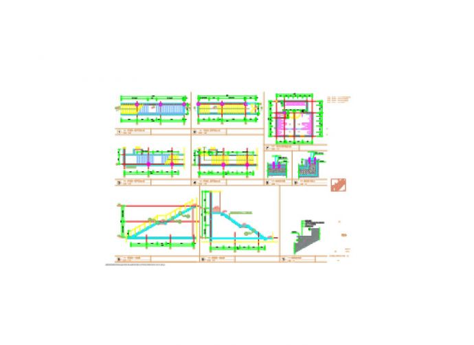 某杭州市产业园卫生间结构设计图_图1