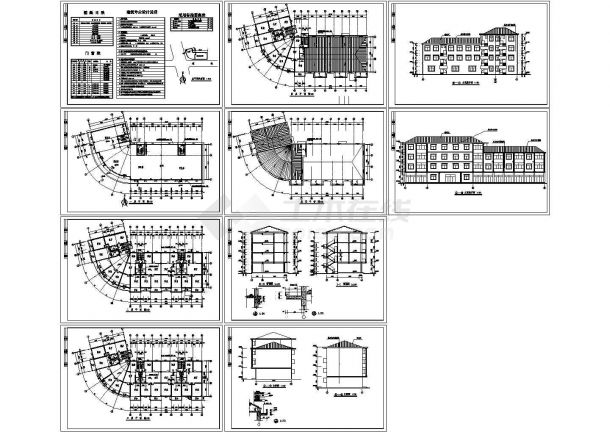 某金属制品厂建筑施工图(CAD，10张图纸)-图一