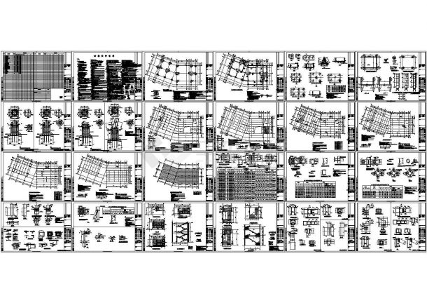 [江苏]地上三层钢框架结构售楼处结构施工图（含部分手算计算书）-图一