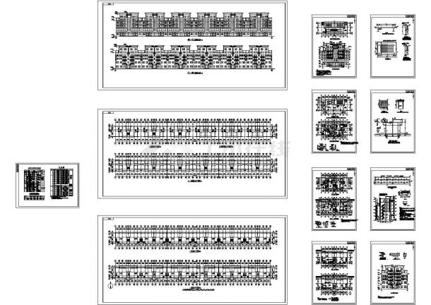 某市多层框架结构住宅楼建筑施工图-图一