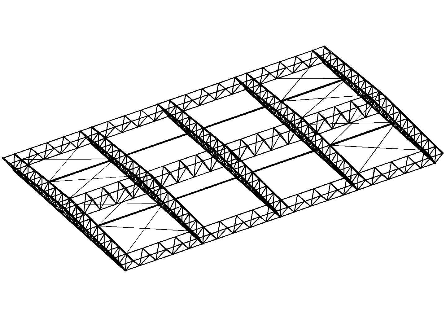 会所管桁架屋面工程结构施工图纸