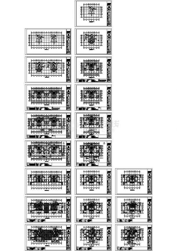 典型预制装配式结构住宅楼设计cad平面施工图（甲级院设计，20张图）-图一