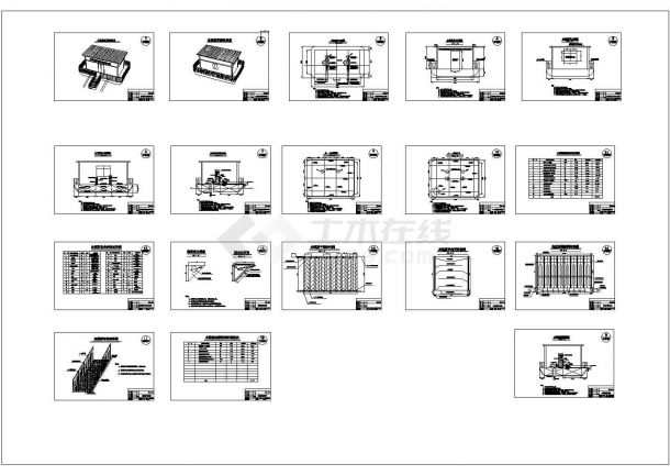 【南京】某地典型泵船全套施工设计cad图纸（含走道板平面结构图）-图一